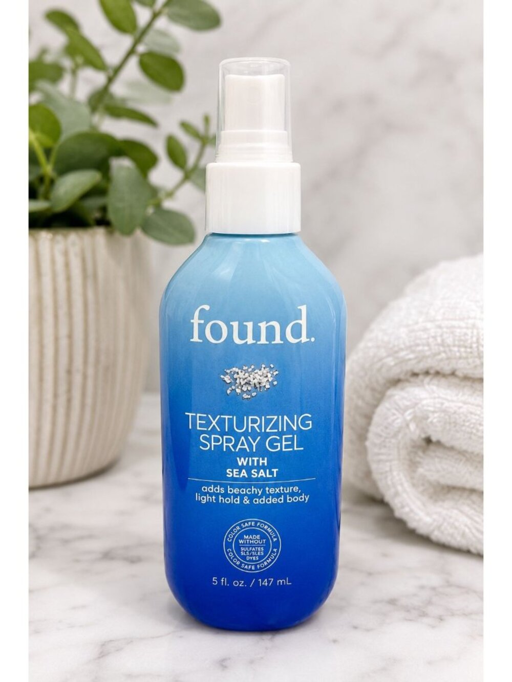 Found Texturizing Spray Gel With Sea Salt 5 oz Beach Waves Light Hold New
